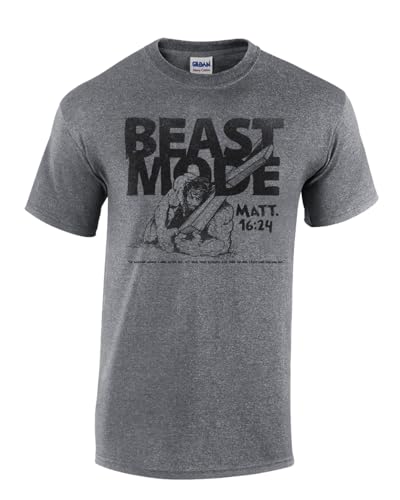 Twice Born Christian Faith Graphic T-Shirt, (Beast Mode), Religious, Jesus, Bible Believing Apparel, for Men & Women