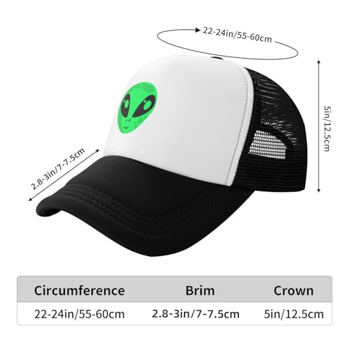MOLAIGIN Trucker Hat, Adjustable Snapback Hat, Baseball Cap for Men Women, Breathable Mesh for Casual Wear - color: Black15