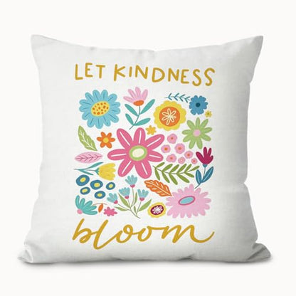 Kids Room Pillow Covers 18x18,Boho Classroom Decor Throw Pillows - color: Flower