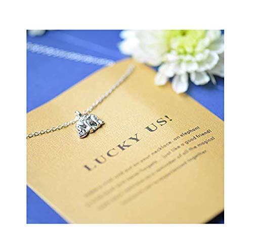 Baydurcan Silvery Necklace for Women Pendant Chain Friendship Necklace Gift - style: sliver elephant2