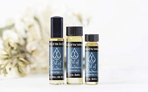 Oil of Gladness Lily of the Valley Anointing Oil - Oil for Daily Prayer, Ceremonies and Blessings 1/3 oz Roll-On - size: 1/3 Ounce Roll-On
