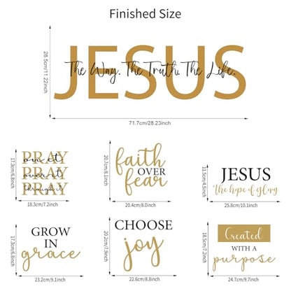 BBTO Bible Verse Stickers Peel & Stick,Faith Over Fear - style: Faith over Fear