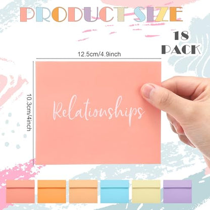 Fullhawl 18 Pcs Prayer Envelopes Motivational Words Christian Gift, Pastel - style: Pastel
