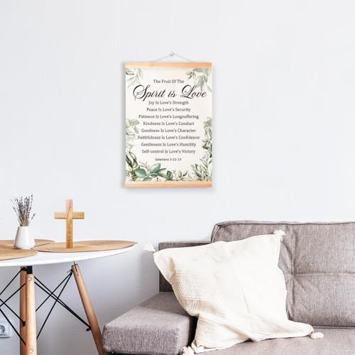 Ybqhd The Fruit Of The Spirit Poster Hanger, Christian Bible Verse Wall Art - color: Galatians 5:22-23