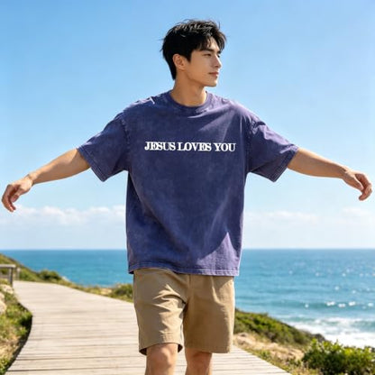 Christian Believer Faith God Religious T-Shirt Jesus Shirts for Women Men - color: Royal Blueb, size: Small