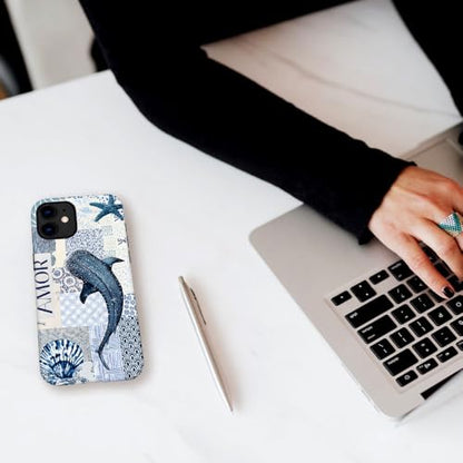 Compatible with iPhone 11,Durable & Shockproof Phone Case Cover Design - Blue Ocean Shark - color: Blue Ocean Shark, size: iPhone 11