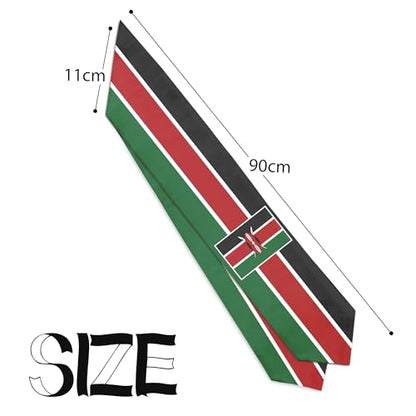 Graduation Satin Sash Scarf 72" Stole - color: Kenya Flag
