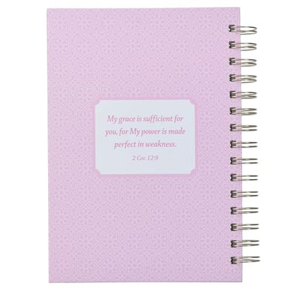 Christian Art Gifts Spiral Journal: My Grace is Sufficient - 2 Cor. 12:9