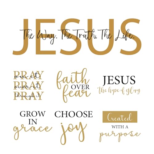 BBTO Bible Verse Stickers Peel & Stick,Faith Over Fear - style: Faith over Fear