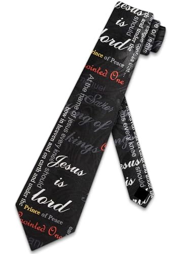 Steven Harris Bible Verse Ties Mens Religious Necktie for Men Christian Tie Jesus Neckties