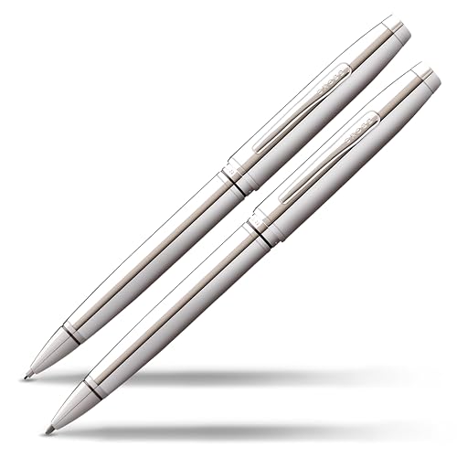 Cross Coventry Polished Chrome Pen &Pencil Gift Set