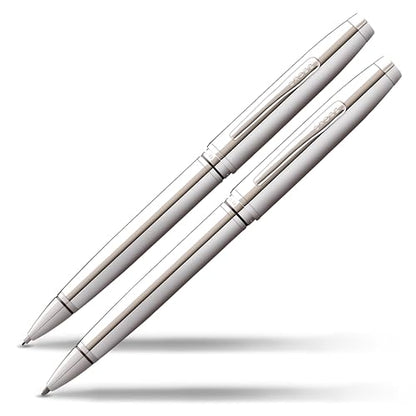 Cross Coventry Polished Chrome Pen &Pencil Gift Set