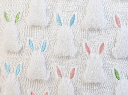 ALFEVA 18" x 18" Pillow Covers Set of 2, Easter Decorations Cute Soft Plush Bunny Throw Pillow, Spring Farmhouse Decorations for Home Sofa Couch Living Room Bedroom - size: 18" x 18" (Pack of 2)