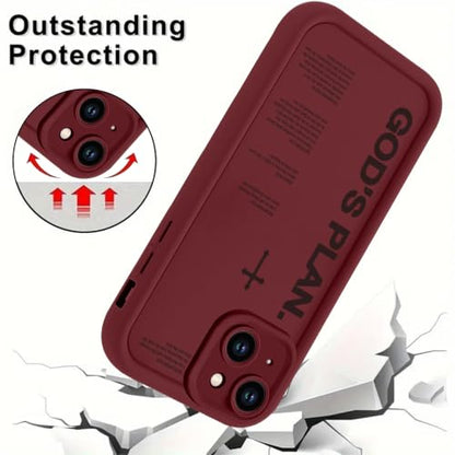 God's Plan Isaiah 60:22 Bible Verse Jesus Cross Christian Red Phone Case for iPhone 17e/iPhone 16e Case Shockproof Soft Protective for Women Men Cover Funda for iPhone 17e/iPhone 16e 6.1 Inch - color: Red