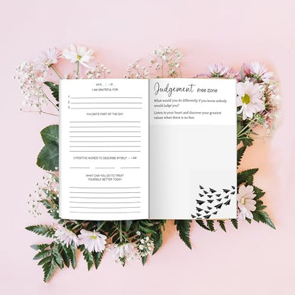 Perfectly Imperfect: A Guided Self-Love & Gratitude Journal for Women with Prompts to Calm Anxiety, Stop Overthinking, and Love Who You Are (Cute Self Care & Self Help Books)