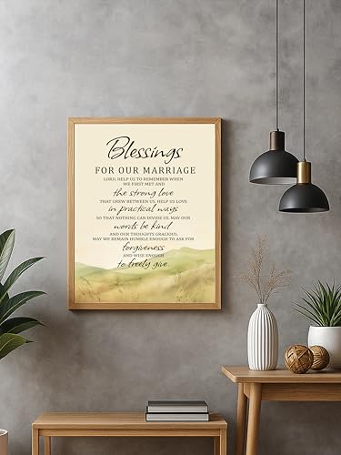 Blessings for Our Marriage Prayer Wall Art Print, 11x14 Unframed - size: 14"L x 11"W, style: Unframed