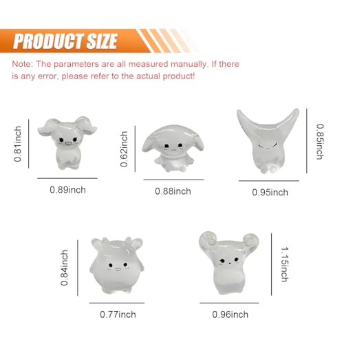 Craedli 5PCS Luminous Pixie Car Rearview Mirror Accessories, Cute Funny Anime Elves Car Dashboard Ornament Vehicle Interior Decoration, Glow in The Dark Desk Ornament for Home Garden Office(Style2) - size: Style2
