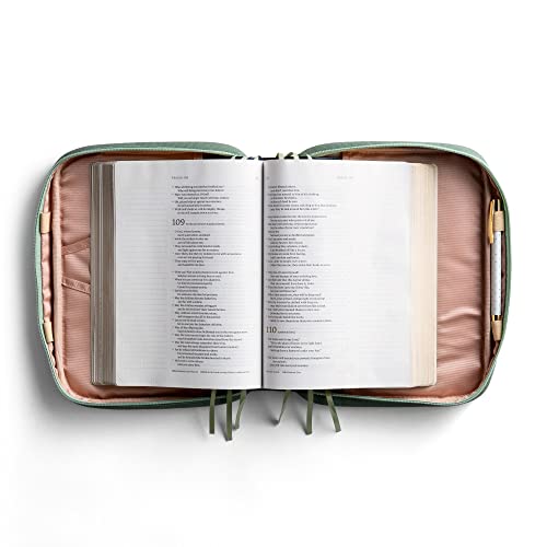 Dayspring Studio 71 - Green Canvas Love Bible Cover with Zipper (J7419)