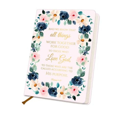 Pink Christian Notebook Bible Verse Lined Journal Notebook for Women Men - color: Multi 1287