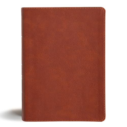 CSB Study Bible, Personal Size, Digital Study Edition, Burnt Sienna LeatherTouch, Red Letter, Study Notes and Commentary, Illustrations, Articles, Word Studies, Outlines, Timelines