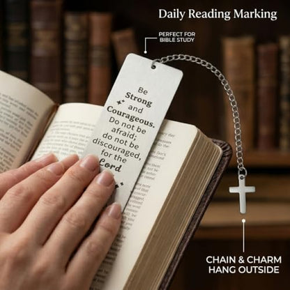 3PCS Bible Metal Bookmarks for Christian, First Communion & Religious Gift