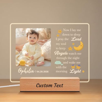 Personalized Baptism Gifts Picture Frame, Christian Photo Frame for Kids