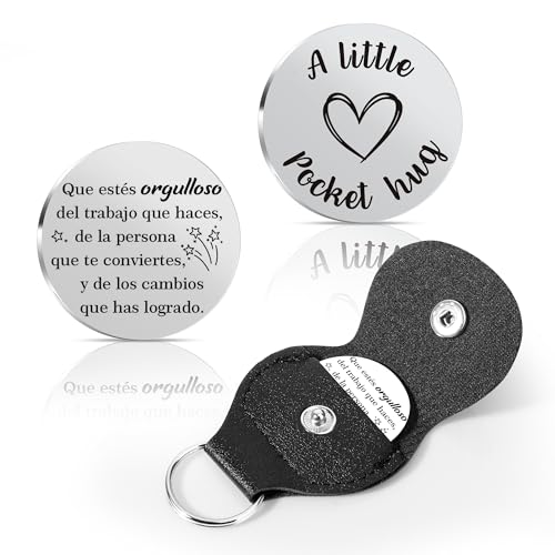 Pocket Hug Token 2026 Graduation Giftsfor her him Mothers Day Gifts for Mom Thank You Gift for Her Him - color: Que Estés Orgulloso Del Trabajo Que Hace
