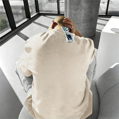 Christian Shirts for Men The Way The Truth The Life Shirt Jesus God Cross Bible Verse Oversized Washed Graphic Tees - color: Apricot, size: XX-Large