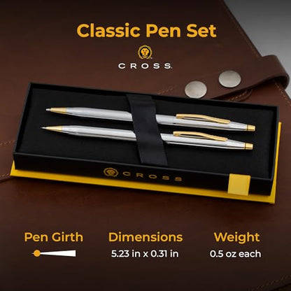 Cross Classic Century Personalized Ballpoint Pen & Pencil Set in Medalist