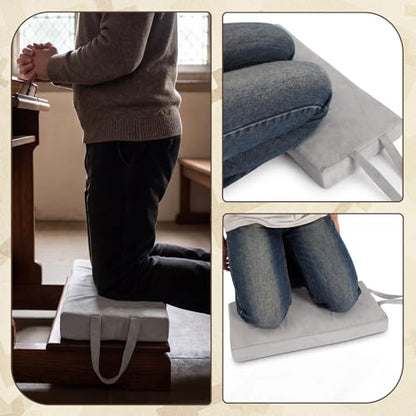 Colingmill Personal Prayer Kneeler Pad 18 3/4 Inch Christian Kneeler Pillow - color: Grey