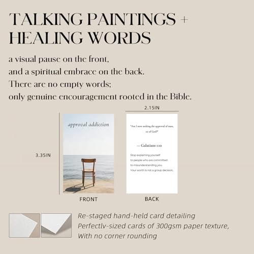 52 Bible Verse Cards with Wooden Stand in Gift Box - Christian Encouragement & Affirmation Scripture Cards - Daily Inspirational Prayer Cards for Women - Spiritual Devotional Gift with Gold Foil Accents - color: 52WEEK