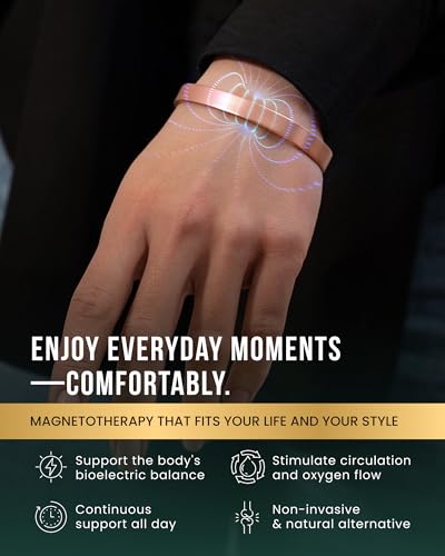MagnetRX® Copper Cuff Magnetic Bracelets for Men & Women (Medium) - color: Copper, size: Medium (Pack of 1)