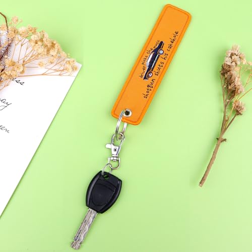 Woven Keychains (2-Packs) - Motorcycle Key Tag for Keys, Cars, Scooters, Aesthetic Key Chain for Women, Teacher, Men - color: Car