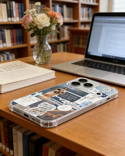 Blue Christian Aesthetic Phone Case Compatible with iPhone 17 Pro, Jesus Lamb God Phone Cover for iPhone 17 Pro - color: Blue Christian