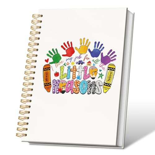 VONTP Teacher Appreciation Gifts Spiral Notebook Journal, 5.5x8.3 Inch - color: 004-teacher