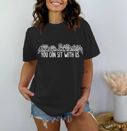 Christian Shirt for Women Bible Verse T-Shirts Faith Blessed Inspirational Shirts - color: Black, size: XX-Large
