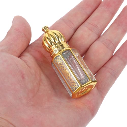 FRCOLOR Essential Oil Dropper Bottles 3 Pack 2.04 X 0.86 X 0.86 in Refillable Glass Bottles for Perfume Aromatherapy Travel Leak-Resistant Empty Containers