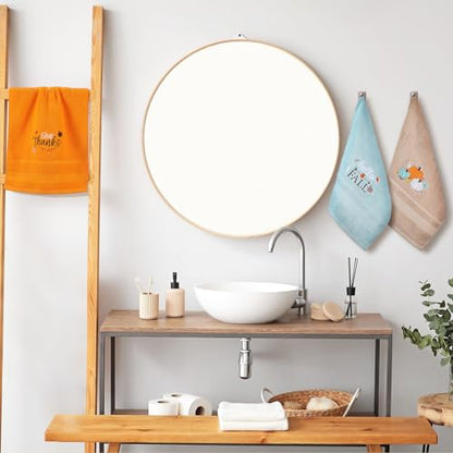 SmoothNovelty 3 Pcs Give Thanks Pumpkin Fall Hand Towels for Bathroom - color: Give Thanks, size: 13.3 x 29.5 inches