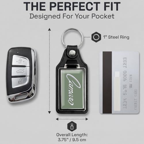 Brotherhood Car Key Chain for Camaro - Classic Models Keychain - color: Frost Green 69 Script