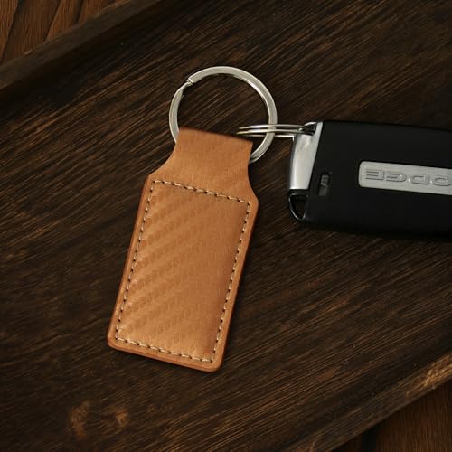 LaserGram Rectangle Keychain, Bible Verse John 3-16, Personalized Engraving Included - color: Carbon Fiber Bronze