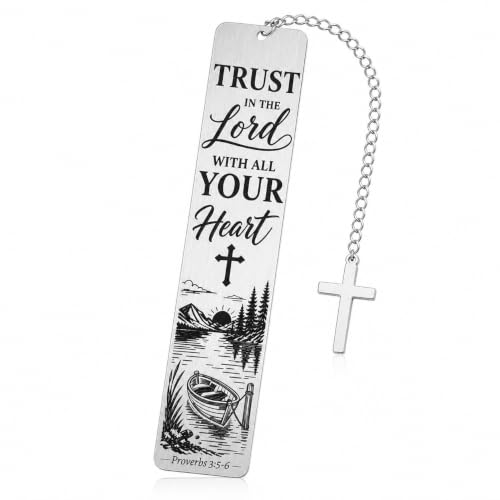 Bible Bookmark Religious Christian Cross Gifts for Women Men