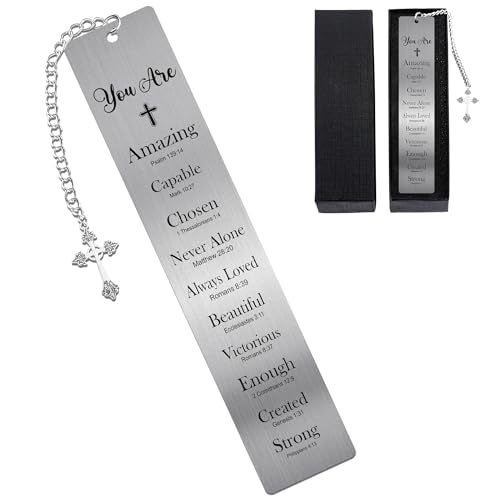 Christian Metal Bible Bookmark, Inspirational You are Scripture Book Mark - style: Christian, You Are