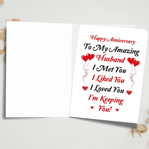 fancu Anniversary Card Gift for Husband Wife - color: ZC-056