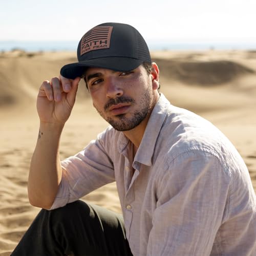 Christian Hats for Men Women, Faith Over Fear Hat - color: Letter
