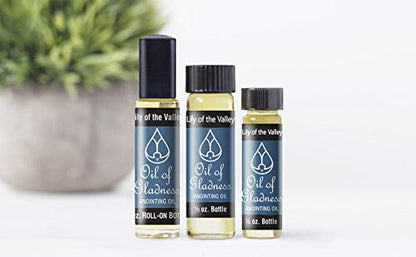 Oil of Gladness Lily of the Valley Anointing Oil - Oil for Daily Prayer, Ceremonies and Blessings 1/2 oz - size: 1/2 Ounce