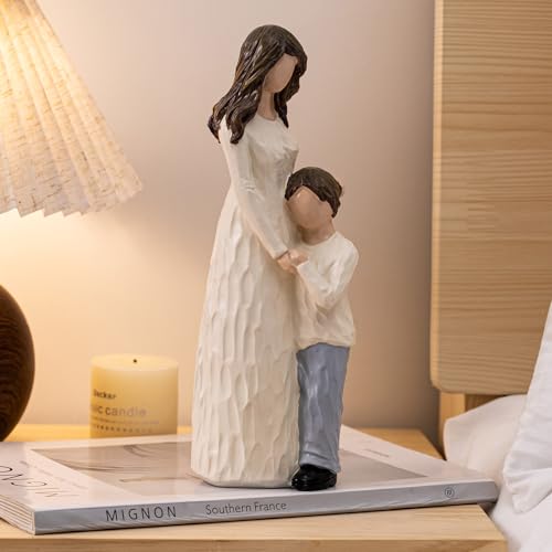 Mother and Son Figurines, Gifts for Mom, 9.5" H - style: Mother Son
