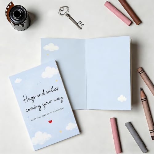 Warm Comfort Get Well Wishes Greeting Card Gift For Loved Ones - color: QY-152