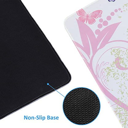 iCasso Extended Gaming Mouse Pad 35.4x15.7in,Game,Home,Butterfly Girl - color: Butterfly Girl