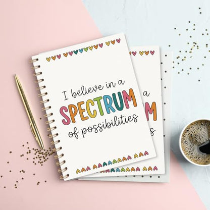 VONTP Special Autism Awareness School Spiral Notebook Journal, 5.5x8.3 Inch - color: 009-teacher