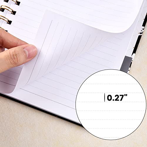 Frasukis Ruled Notebook -Lined Journal with Premium Thick Paper,8.5" X 6.4" - color: black-3